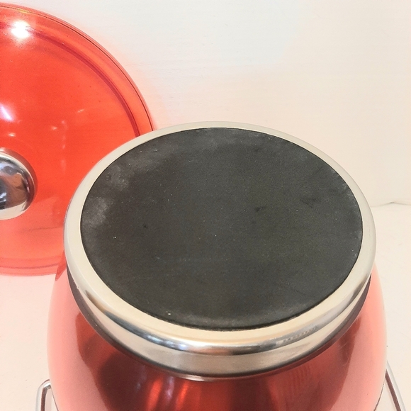 Stainless Steel Red  Thermal Ice Bucket - Picture 5 of 5